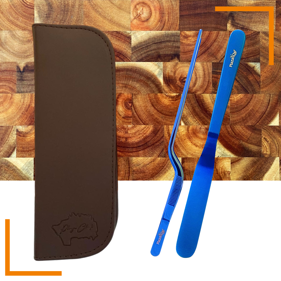 Set emplatado 2C azul + Estuche – Plaza Chef