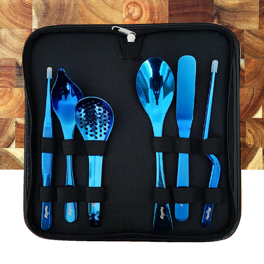 Set 6 Azul + estuche