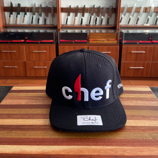 Gorra Plana Negra Chef