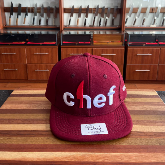 Gorra Plana Roja Chef