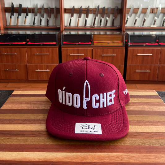 Gorra Plana Roja Oído Chef