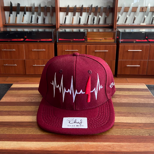 Gorra Plana Roja Signo Vitales